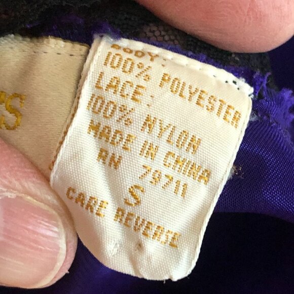 Vintage Victoria's Secret Gold Label Liquid Satin Lingerie Teddy - 80s 90s - Picture 8 of 8